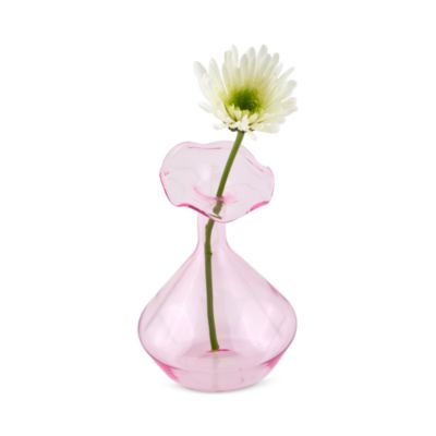 Glass Angled Neck Vase 