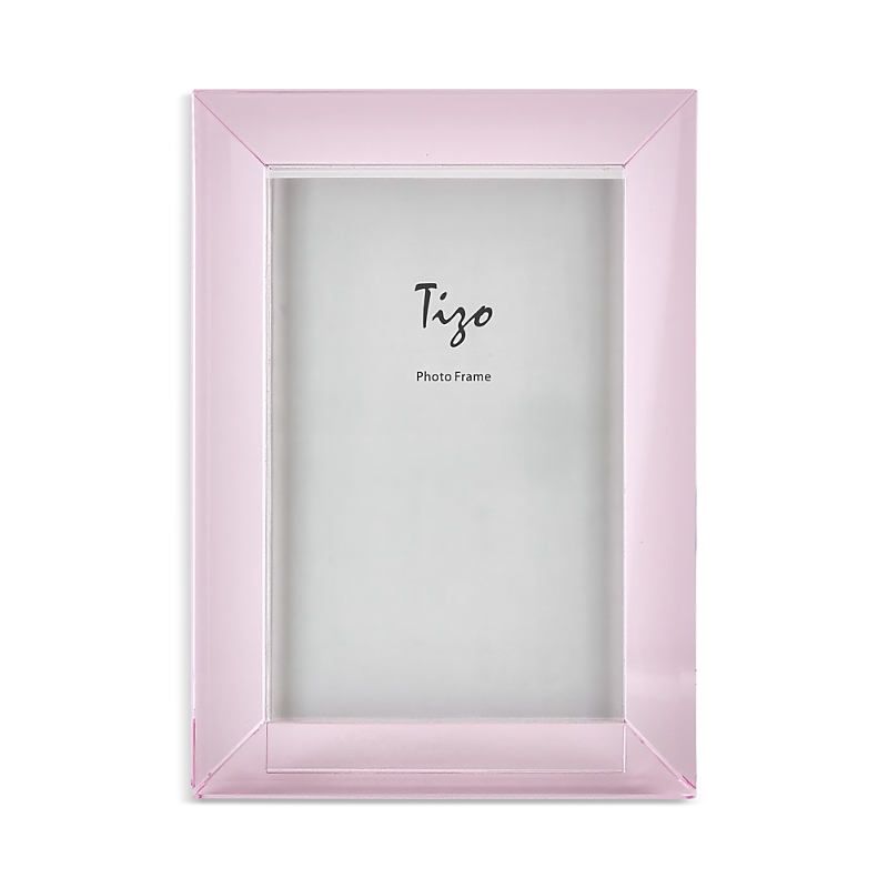 Tizo Crystal Glass Picture Frame, Pink, 5 X 7 In Pink