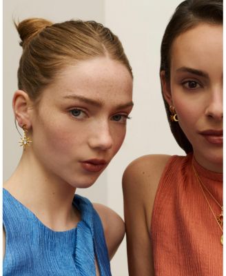 Moonstone Celestial Drop Earrings