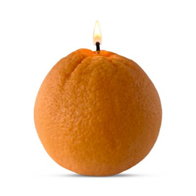 Large Orange Candle
