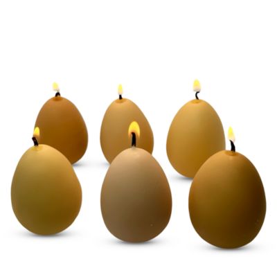 Egg Candles, Set of 6