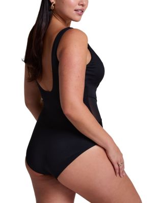 Shaping Shell Mesh Swimsuit