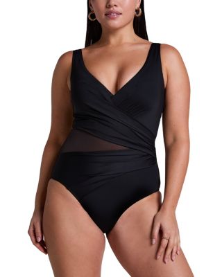 Shaping Shell Mesh Swimsuit