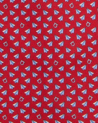Silk Classic Gancini Paper Airplane Tie
