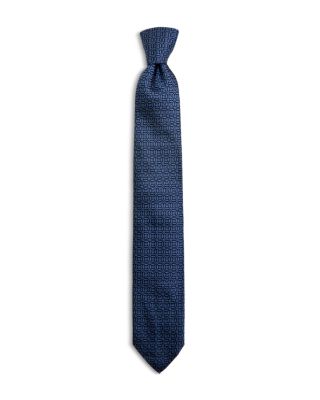 Silk Skinny Geometric Tie