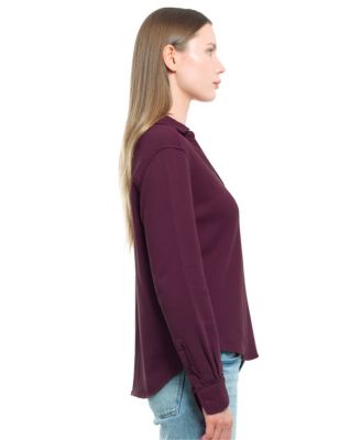  Button Front Sweatshirt