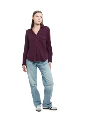  Button Front Sweatshirt