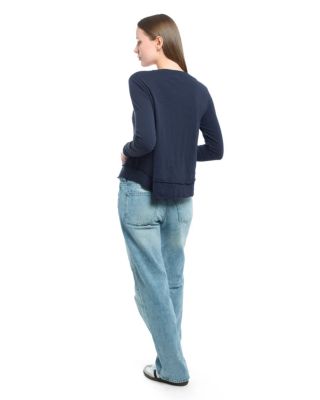  Long Sleeve Mock Layer Tee