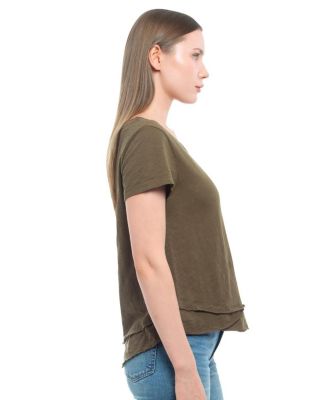  Short Sleeve Mock Layer Tee