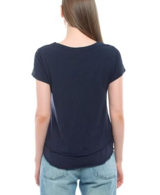  Short Sleeve Mock Layer Tee