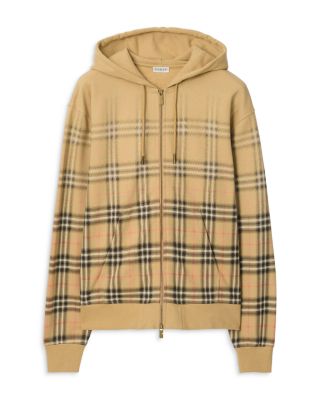 Rory Gradient Check Cotton Zip Hoodie