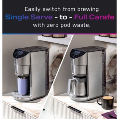 Profile Smart Grind and Brew Coffee Maker with Podless Single Serve