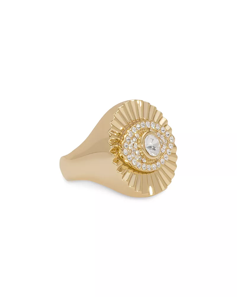 Ramy Brook Stone Charm Jewelry Crystal Evil Eye Ring