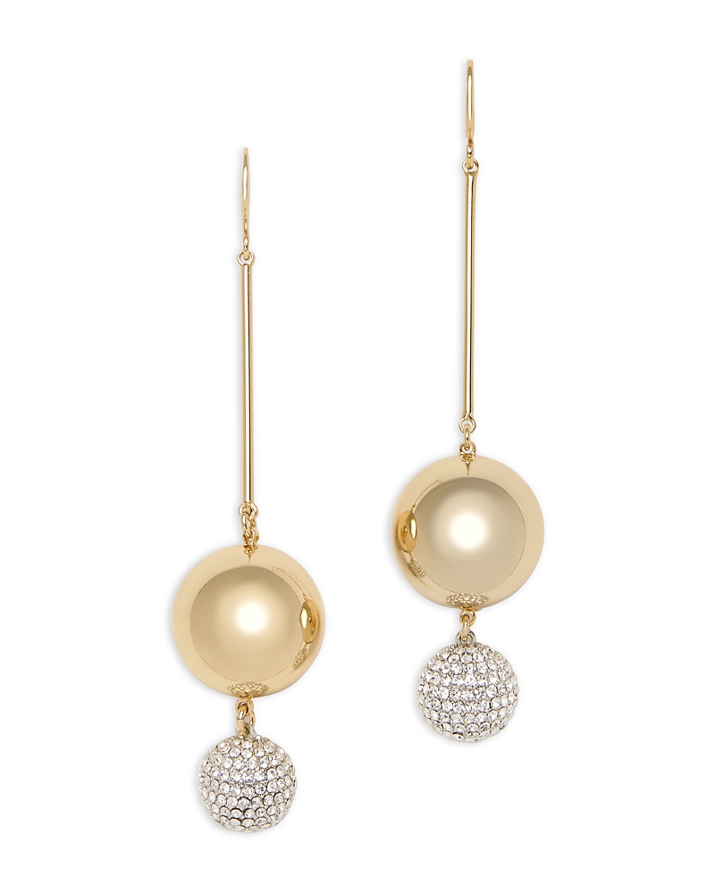 Ramy Brook Tiffani Bead & Pave Fireball Linear Drop Earrings