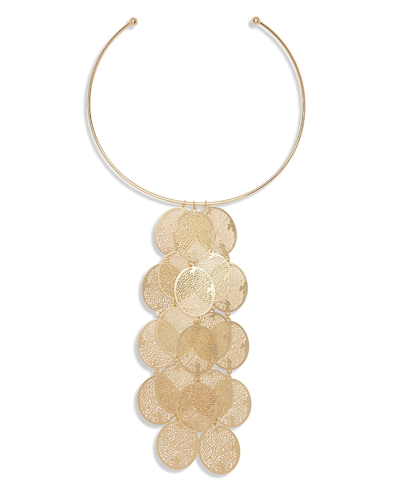 Ramy Brook Rio Filigree Oval Structured Statement Necklace, 5