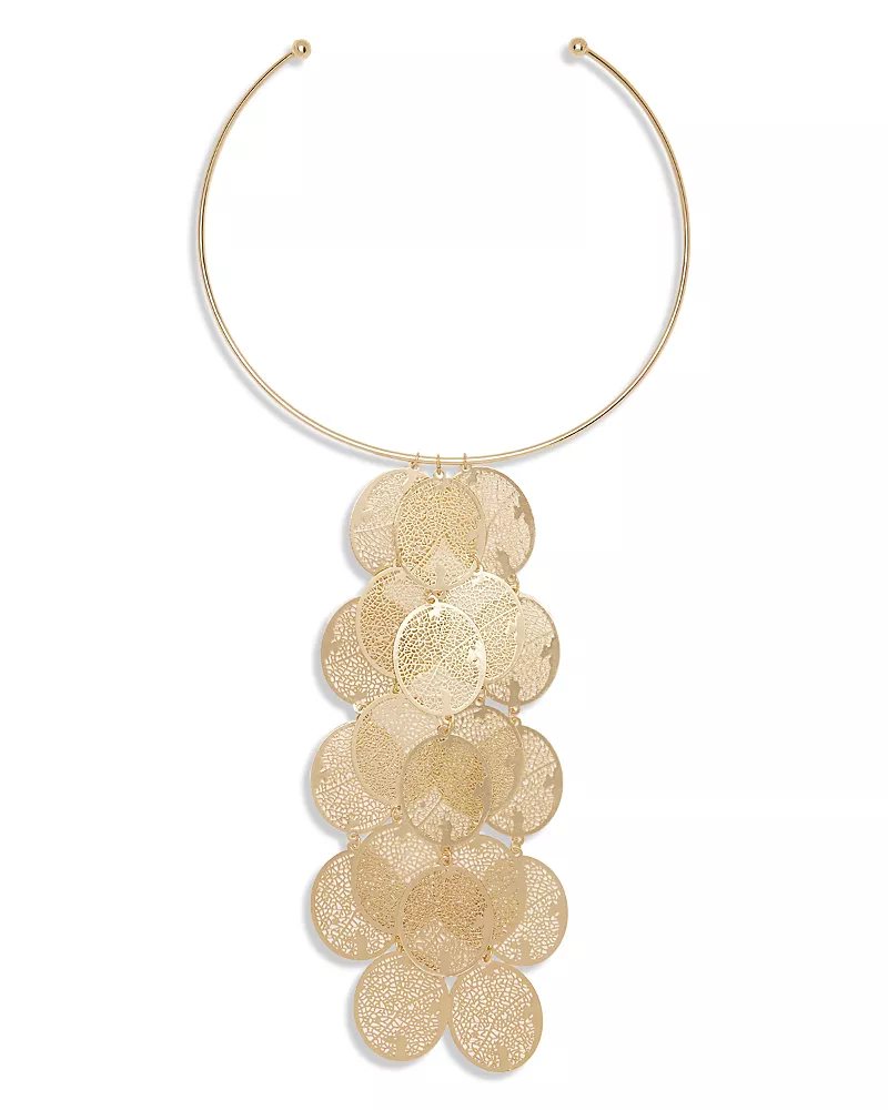Ramy Brook Rio Filigree Oval Structured Statement Necklace, 5