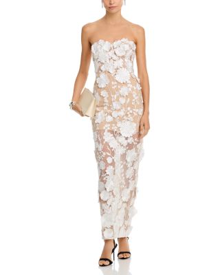 Long 3D Floral Gown - Exclusive