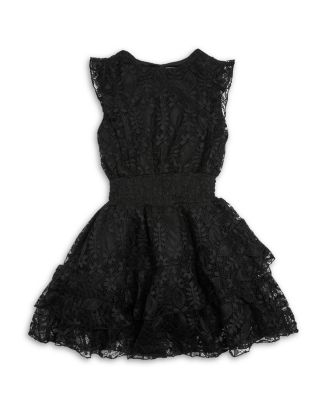 AQUA Girls' Lace Tiered Mini Dress - Little Kid, Big Kid