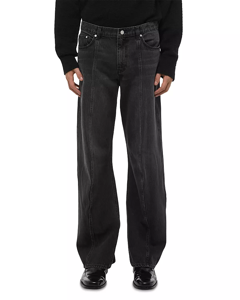 Helmut Lang Gallery Relaxed Fit Ski Jeans in Faded Black
