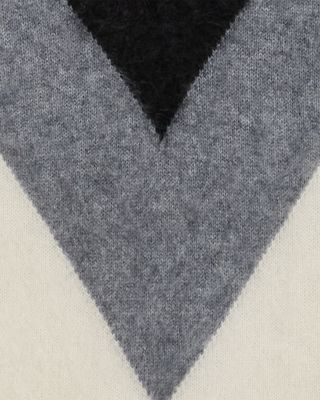Chevron Yoke Cashmere Sweater