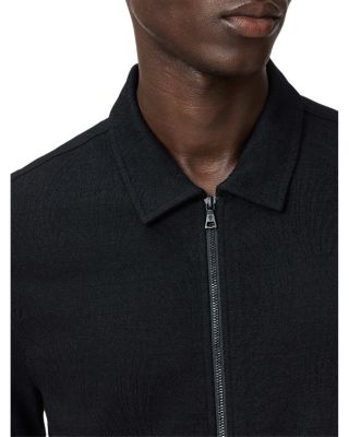 Kassen Jacquard Zip Front Shirt Jacket