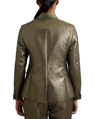 Sienna Double Breasted Metallic Blazer