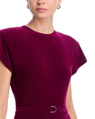 Peplum Cap Sleeve Dress