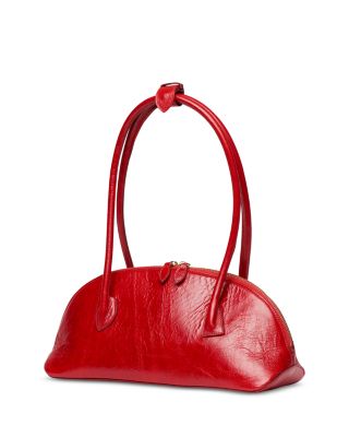 East/West Leather Dome Bag