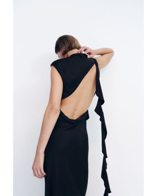 Agnes Draped Ruffled Dress