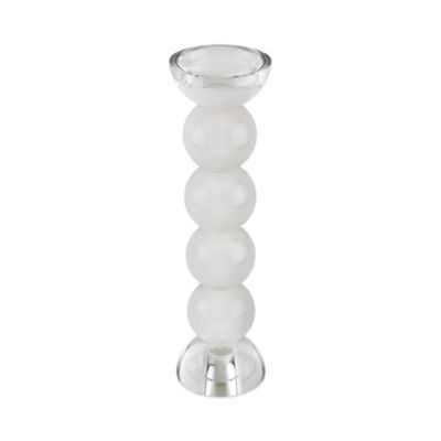 Crystal Glass Ball Candle Holder Clear, Medium