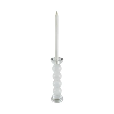 Crystal Glass Ball Candle Holder Clear, Medium