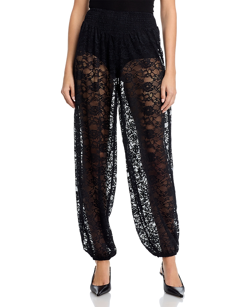 Steve Madden Alara Lace Pants In Black