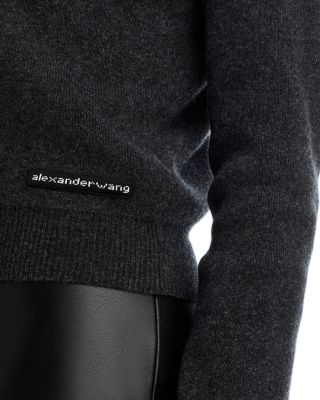 Wool Blend V Neck Cardigan Sweater