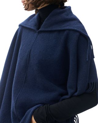 Darcey Wool Cowl Poncho