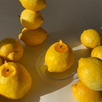 Large Lemon Candle