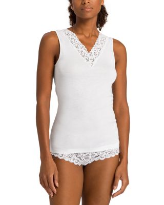Moments Cotton Lace-Trim Tank