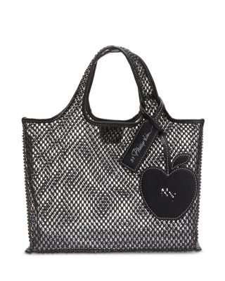 Mini Embellished Mesh Market Tote Bag