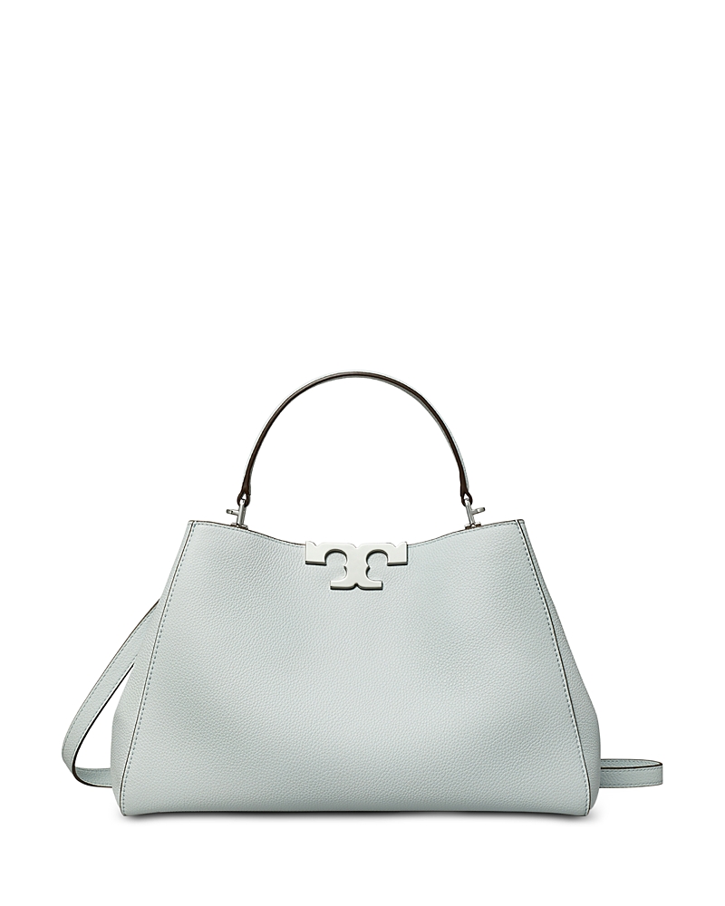 Tory Burch Eleanor Leather Satchel In Blue