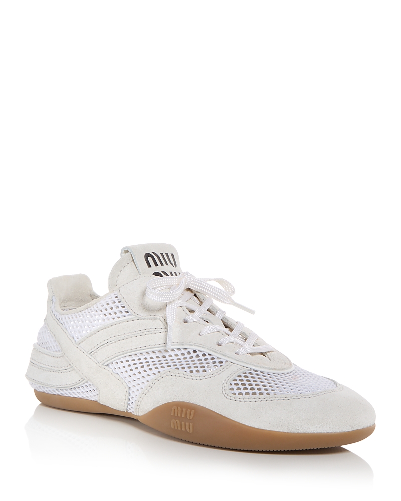 Miu Miu Women's Allacciate Mesh Sneakers