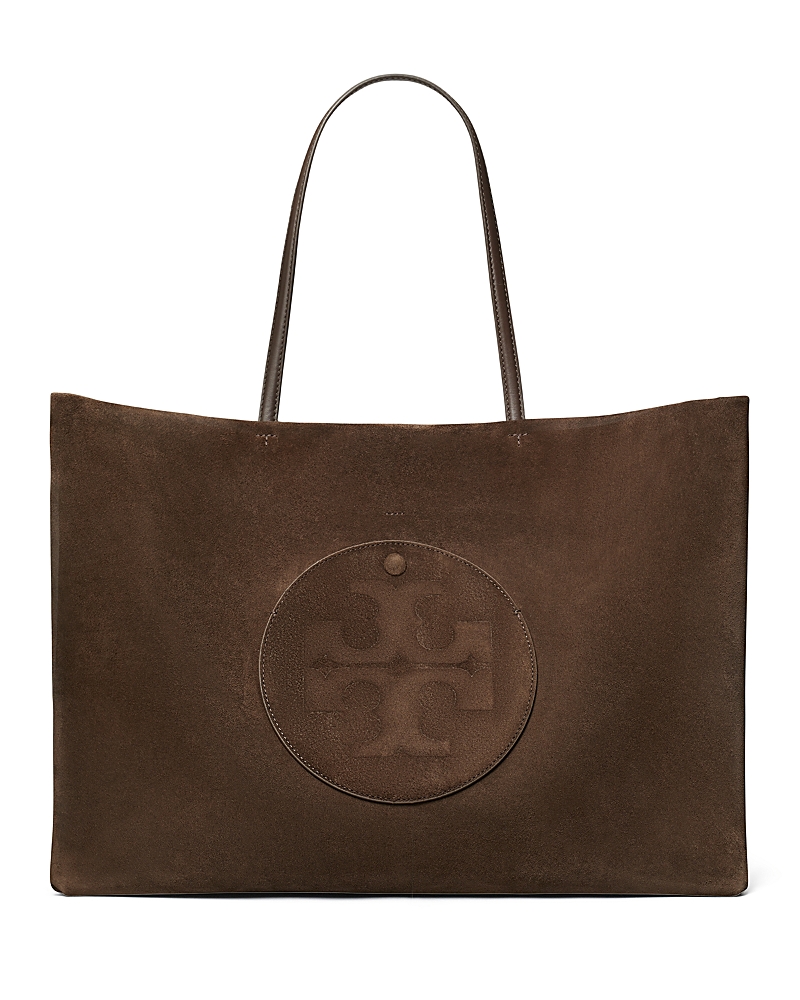 Tory Burch Ella Suede Tote Bag In Brown