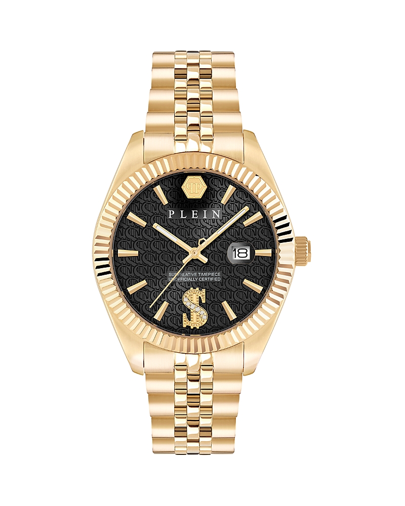 Philipp Plein Date Superlative Crystal Watch, 41mm