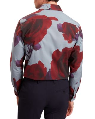 Givira Printed Long Sleeve Button Front Shirt