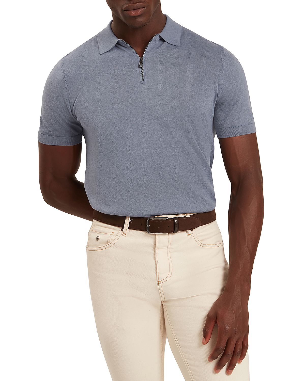 Ted Baker Givrans Quarter Zip Polo Shirt