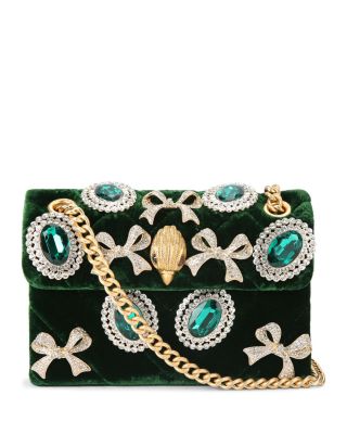 Kensington Mini Embellished Velvet Crossbody Bag 