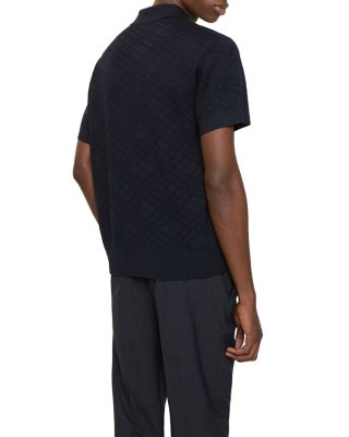 Marcus Check Wool Polo Shirt