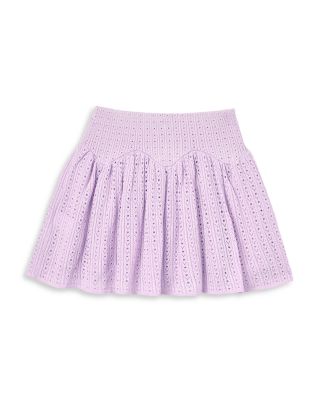 Girls' Pointelle Ribbed Knit Skirt - Little Kid