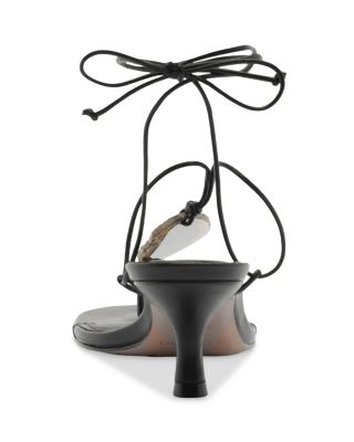 Women's Stone Kitten Heel Sandals