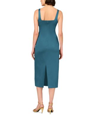 Stretch Mikado Midi Dress