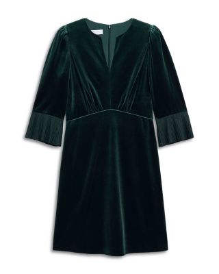 Petites Violet Velvet Dress