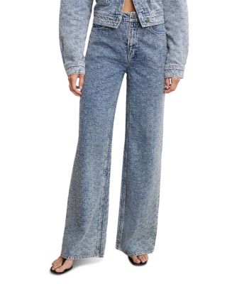 Good Skate Wide Crystal Jeans in Indigo1070